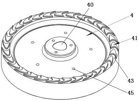 Radial flow type turbo expander structure