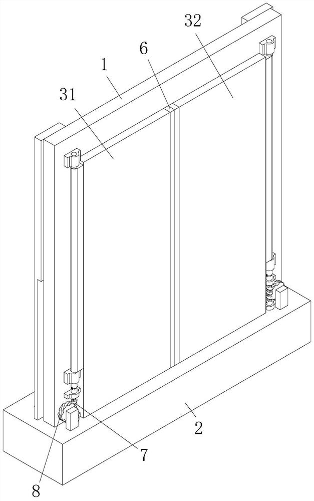 Safety door assembly for building