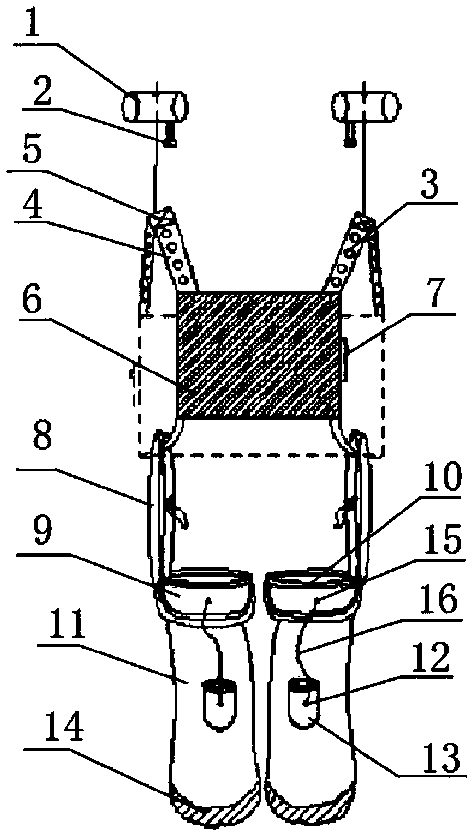 Double-umbrella high-rise building fire escape equipment