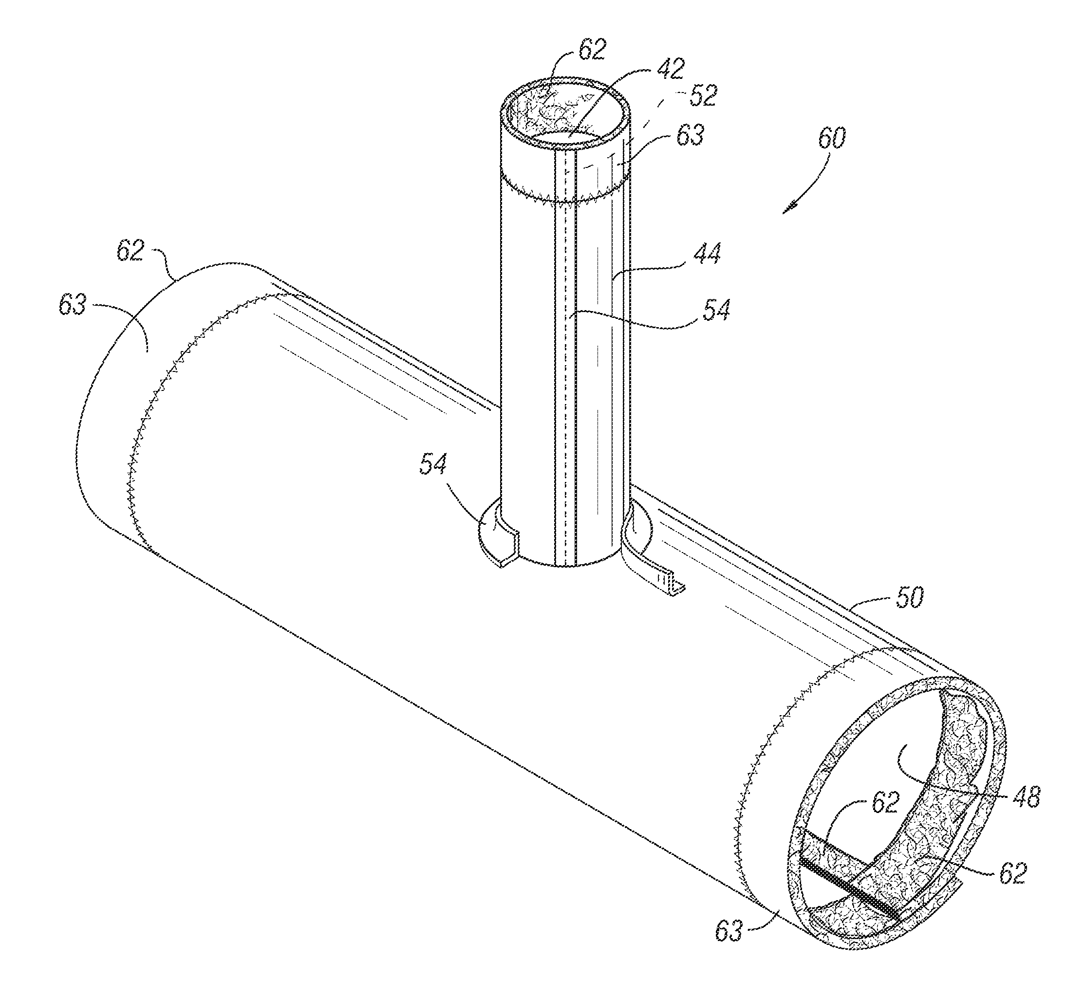 Method and device for lining pipe
