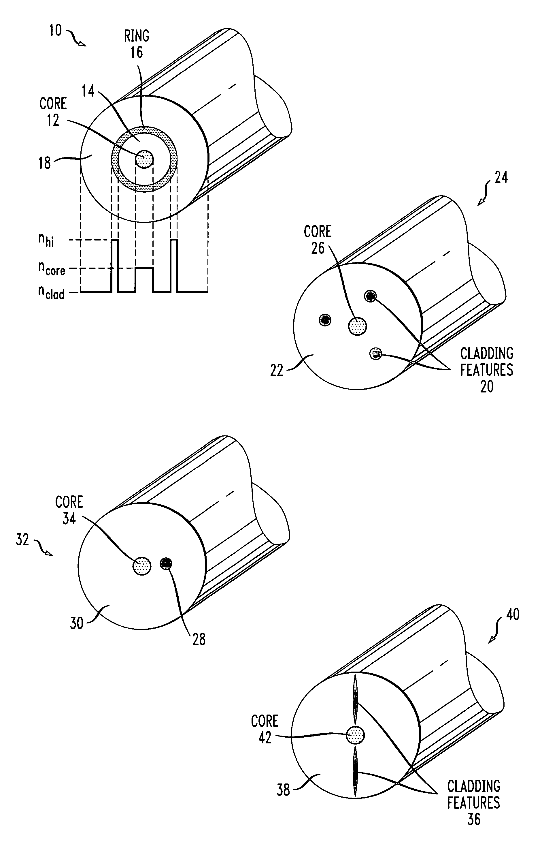 Optical fiber filter for suppression of amplified spontaneous emission