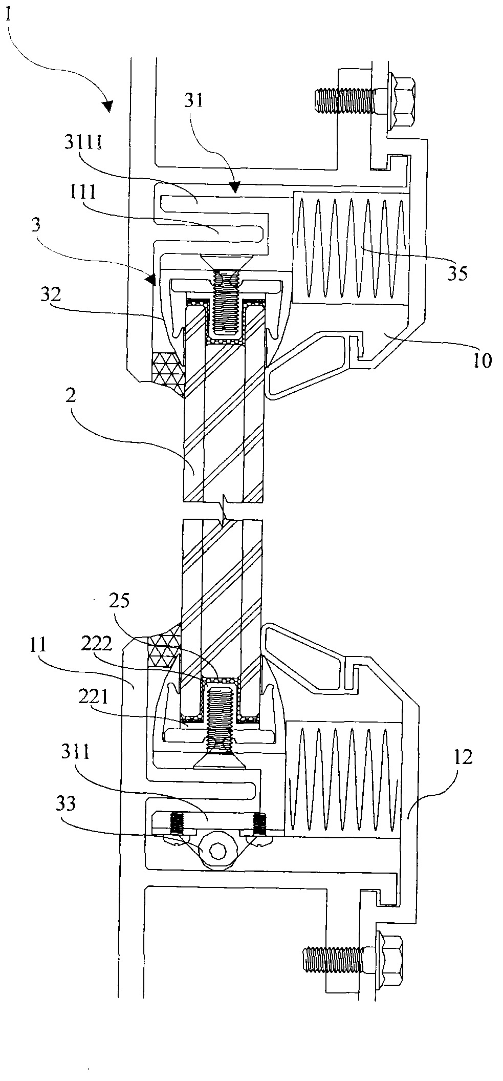 Gunship transparent part fastening structure with explosion preventing and buffering functions and fastening method