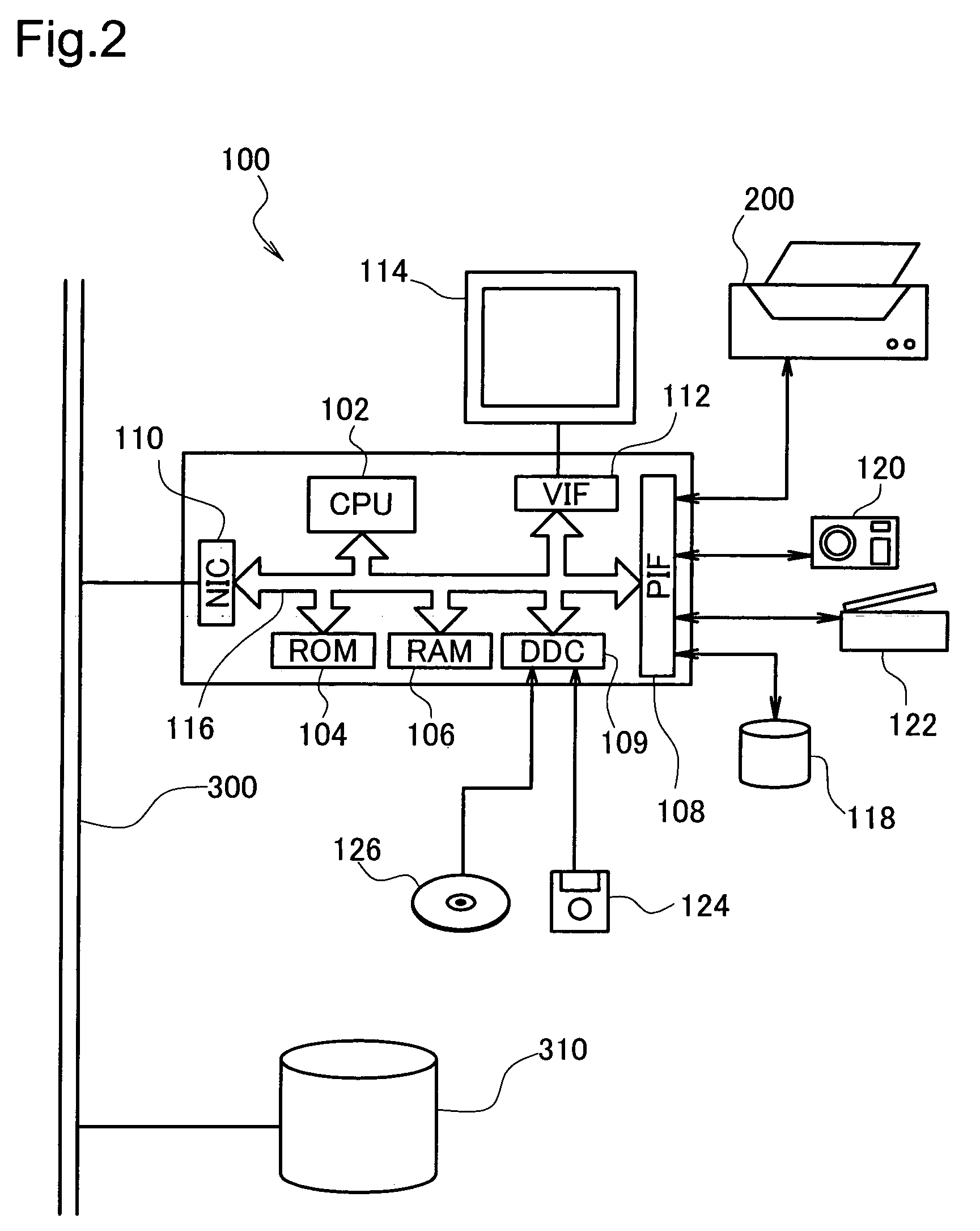 Printer for printing an image according to presence/absence of dot formation and printing control device thereof