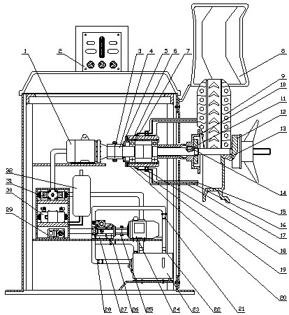 An energy-saving wheel dynamic balancing machine