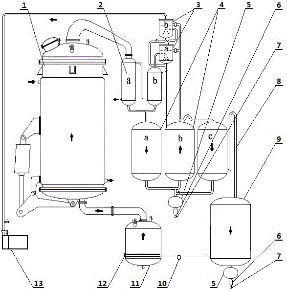 Apparatus for cyclic water extraction of cassia oil under reduced pressure