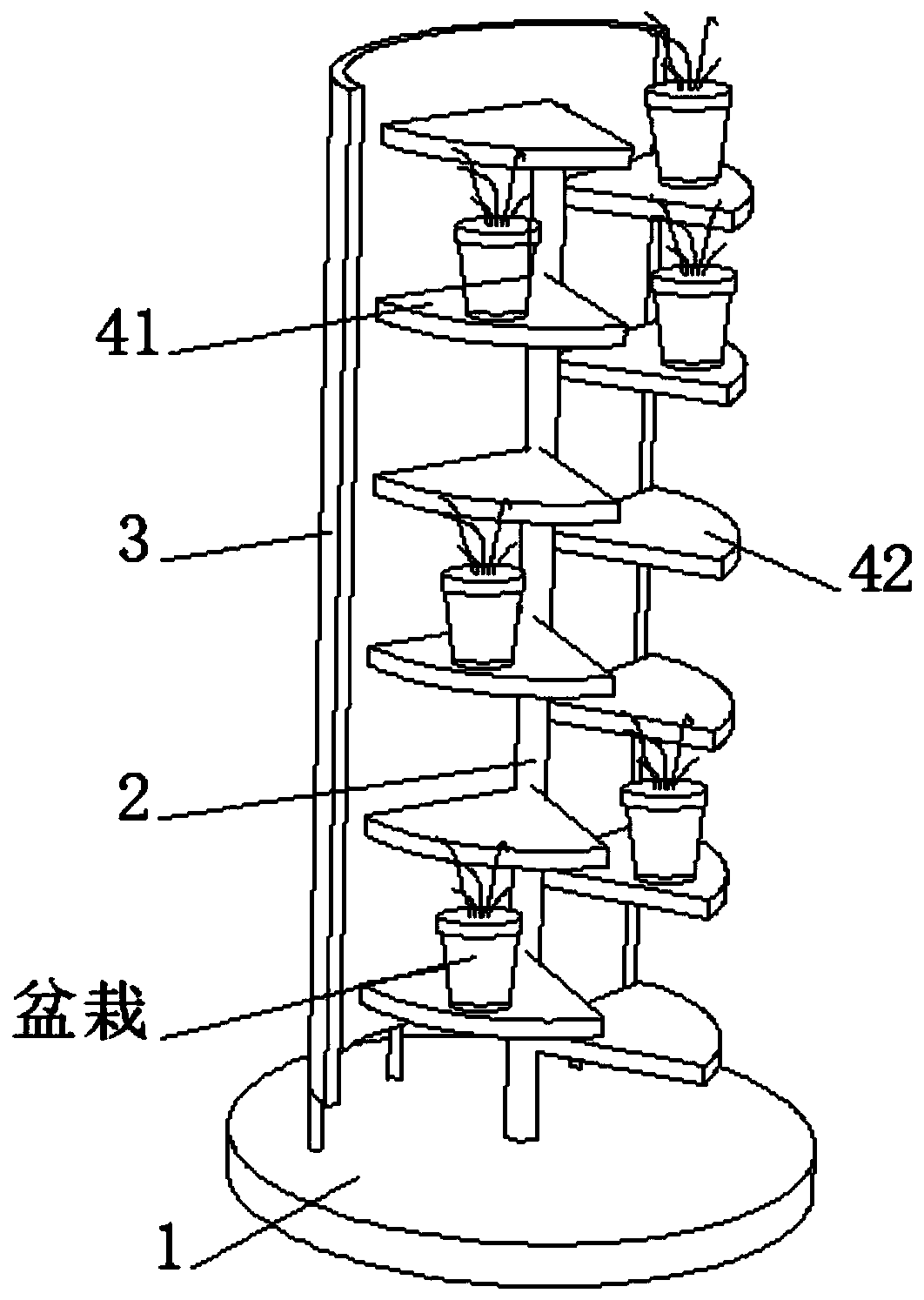 Three-dimensional planting method based on small-space greenhouse