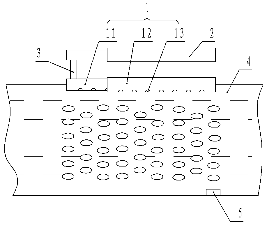 Saussure machine flushing device