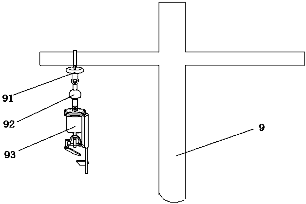 Adjustable power distribution circuit line-abandoning and rod-protecting apparatus