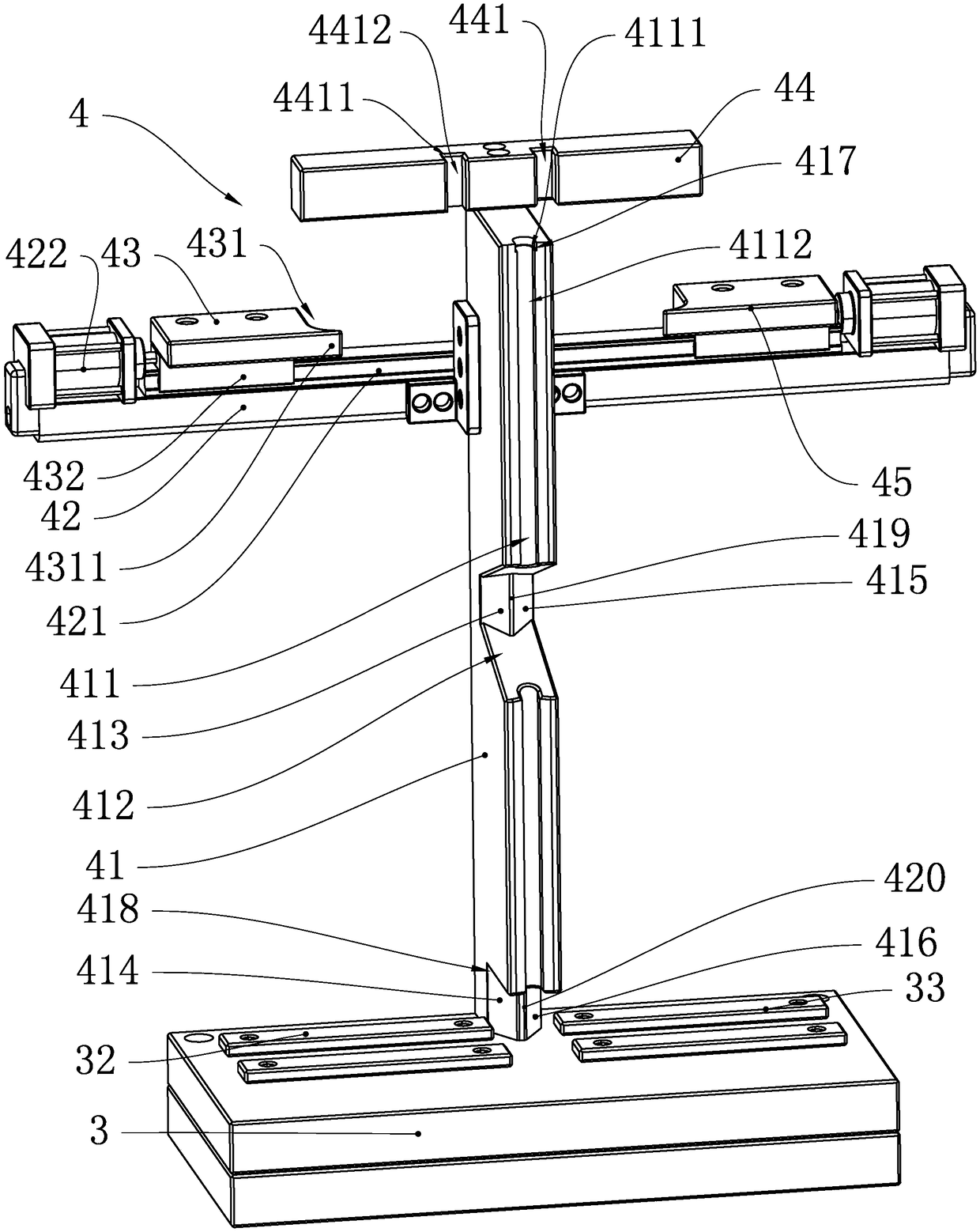 Rivet press-fitting device of paper winder
