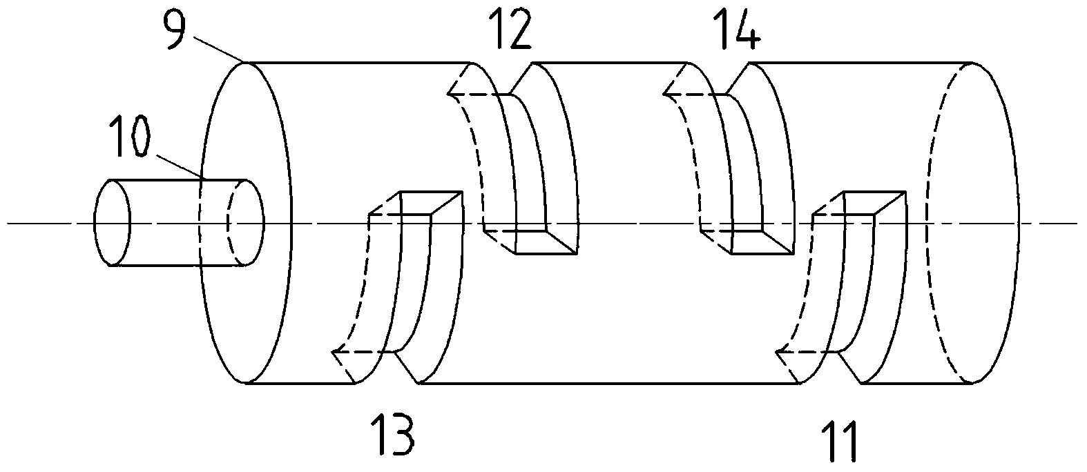 Recovering device for liquid pressure energy based on piston type liquid switcher