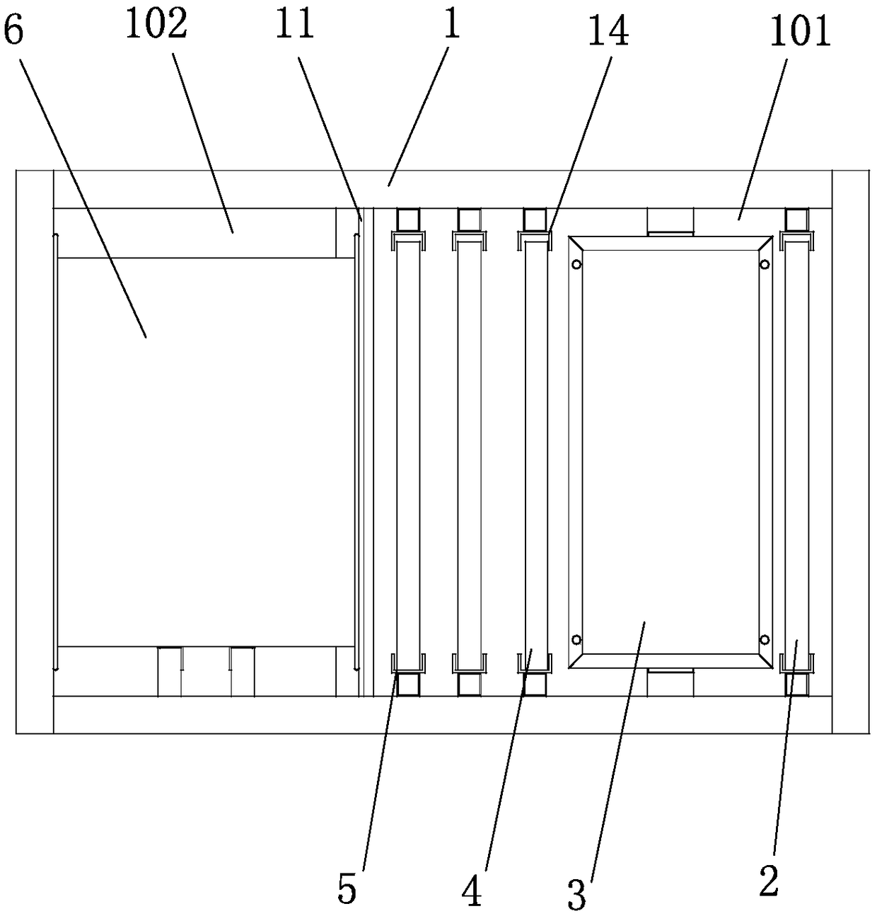 Air purifying device for paint mixing room