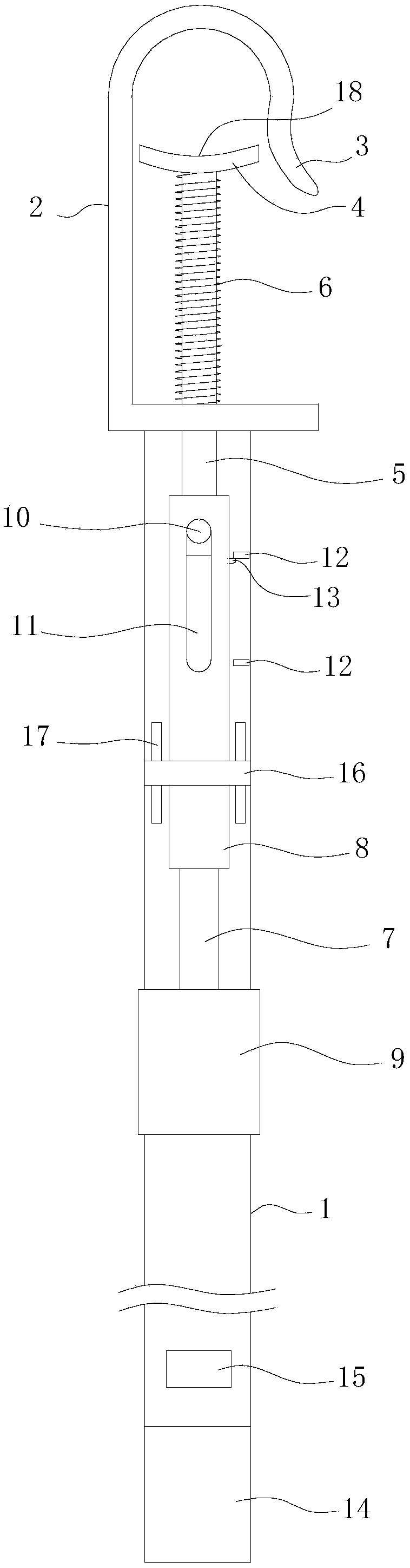 Electric insulating operating rod