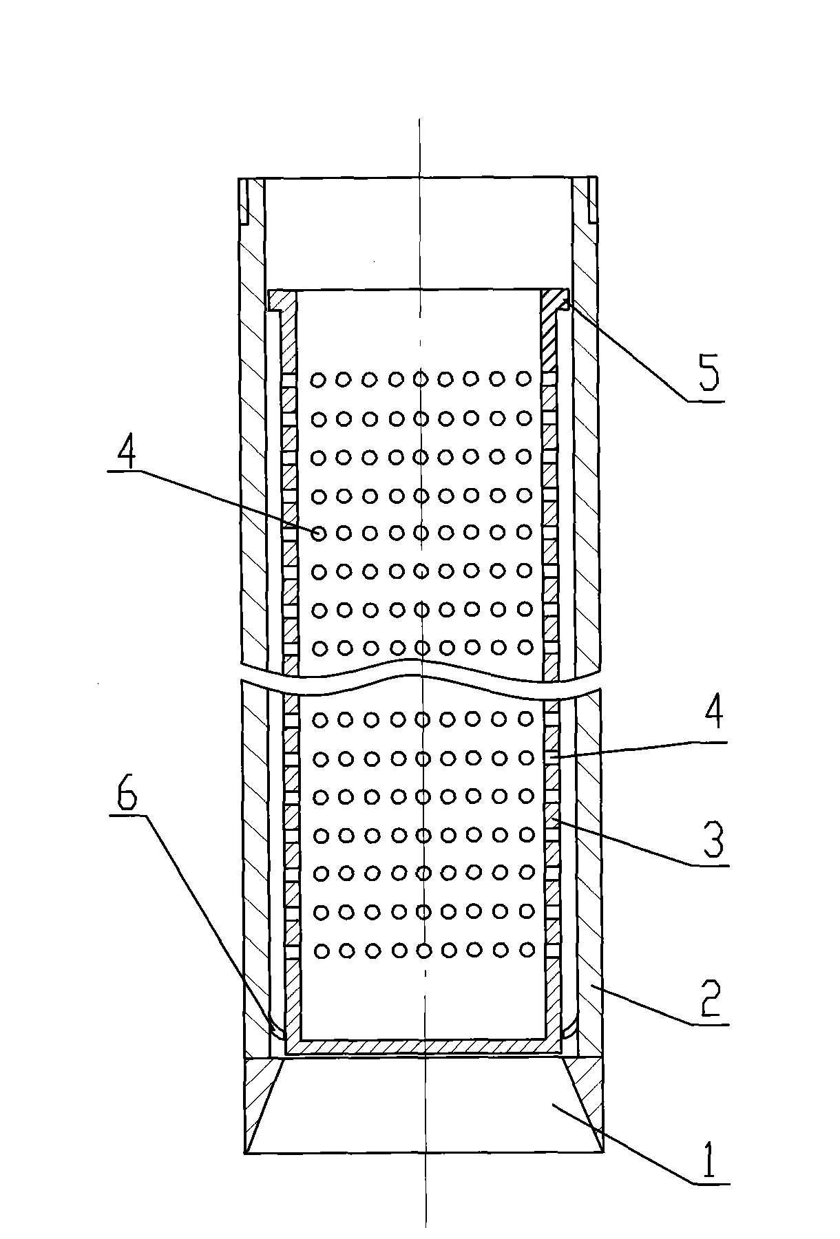 Quick well formation device in soft soil layer