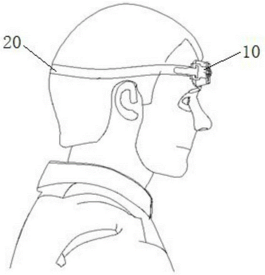 Blood oxygen monitoring device and breathing mask