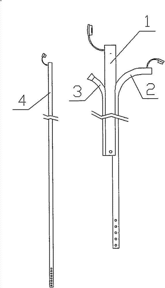 Three-cavity stomach tube used for Whipple operation