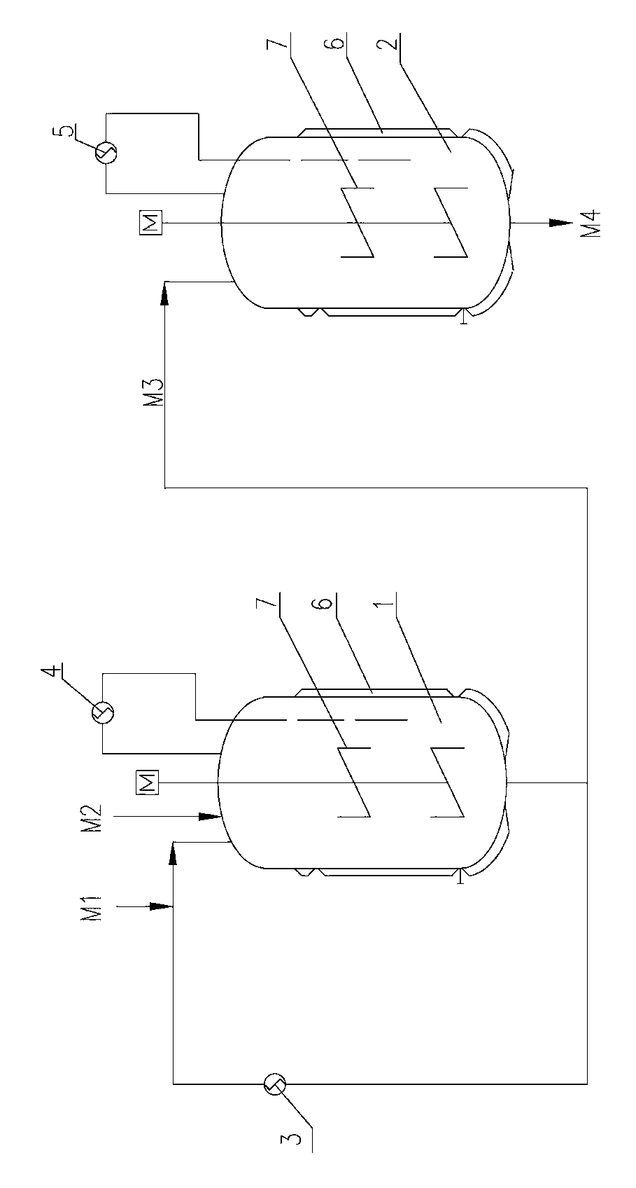 Method of two-stage continuous polymerization production of petroleum resin