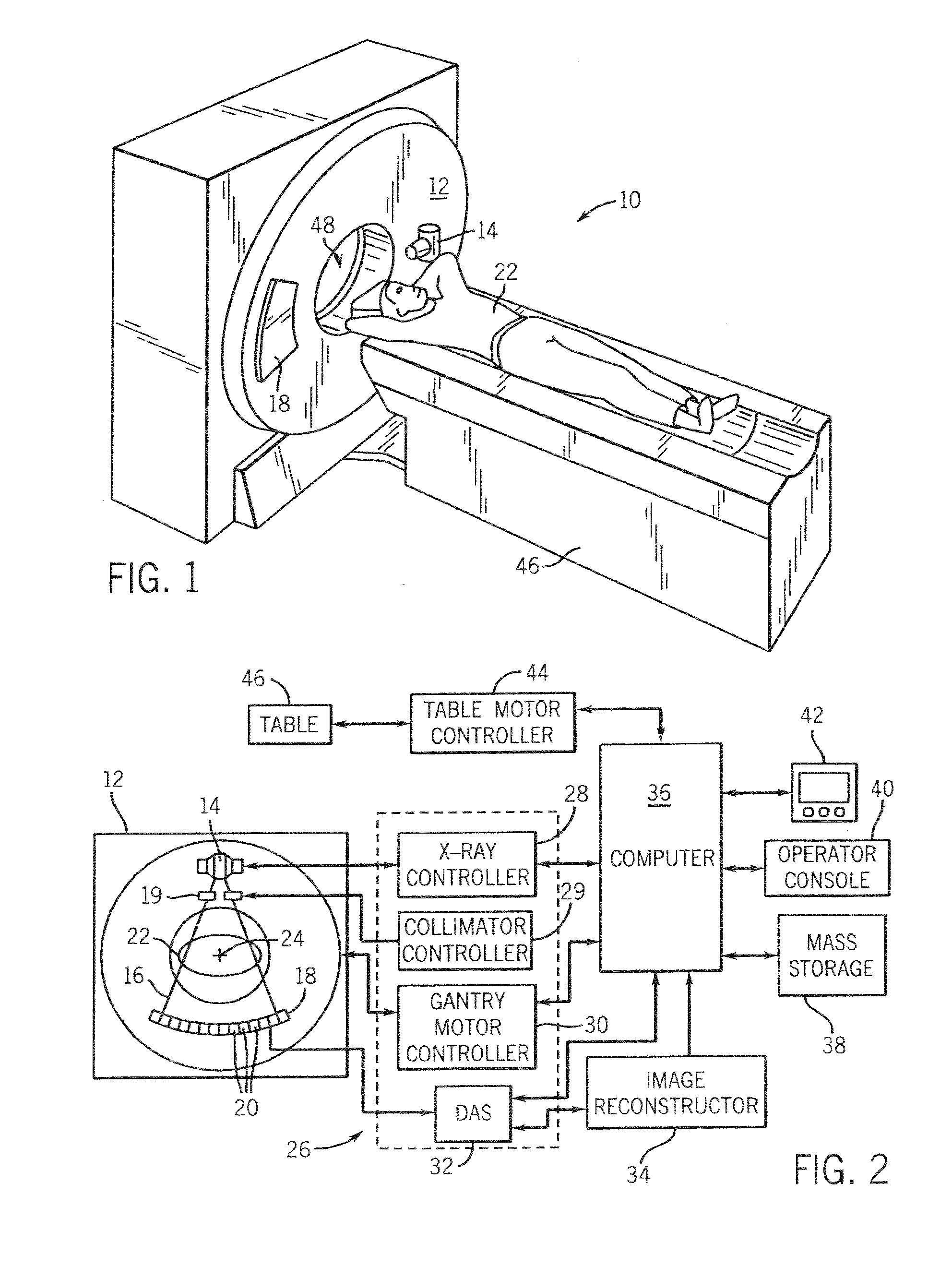 Apparatus for acquisition of ct data with penumbra attenuation calibration