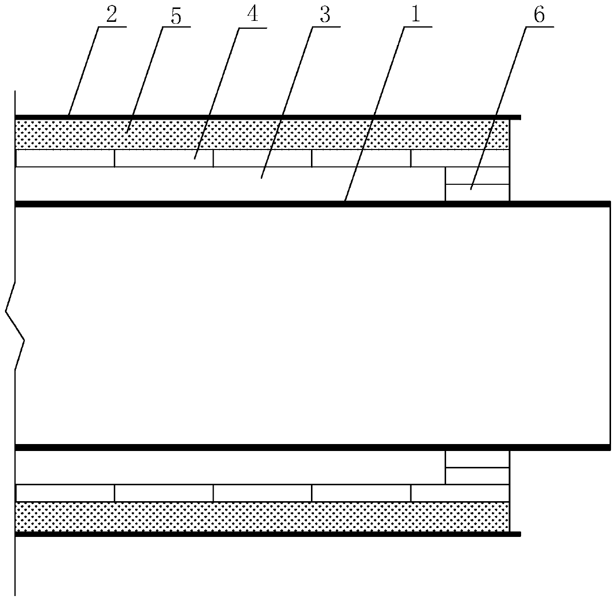 Compound insulation prefabricated overhead steam thermal insulation pipe and processing process thereof