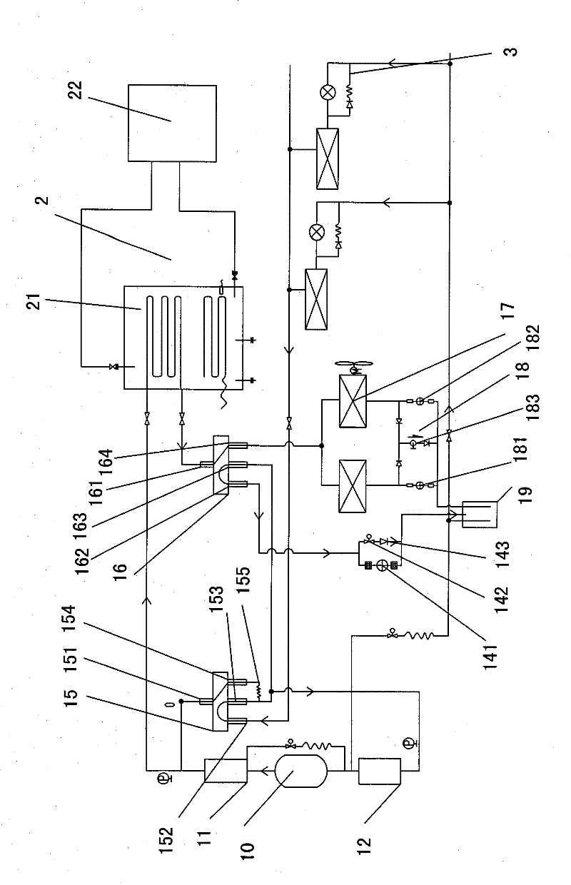 Heat-pump hot-water air conditioning unit and operating method thereof