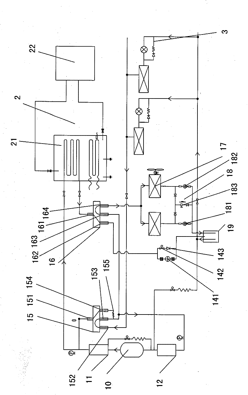 Heat-pump hot-water air conditioning unit and operating method thereof