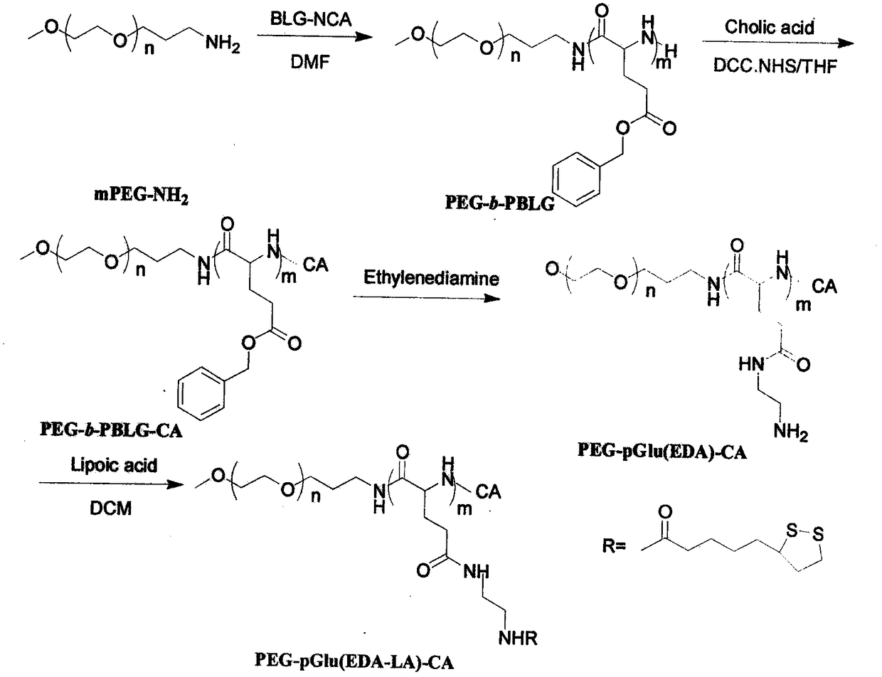 Synthesis and Application of Cholic Acid Modified Polyamino Acid Block Copolymer