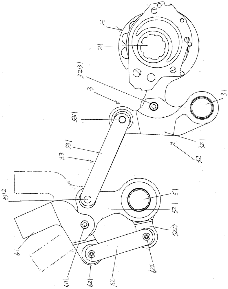 Three-shed device of rotary electronic dobby