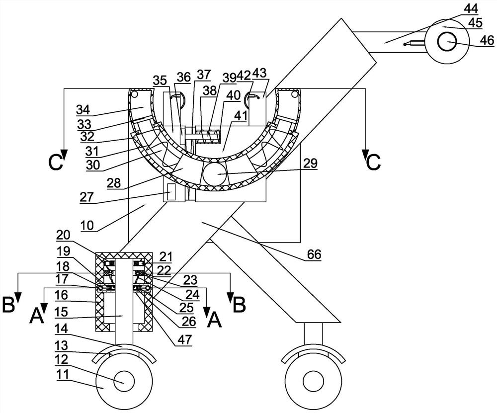 A baby carriage with self-braking and switchable cradle