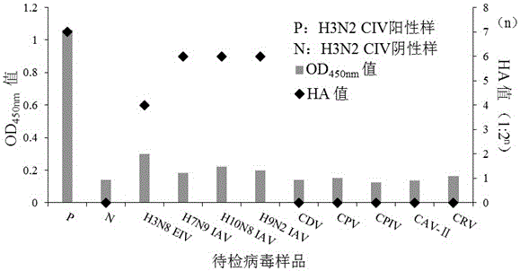 A kit for detecting h3n2 subtype canine influenza virus