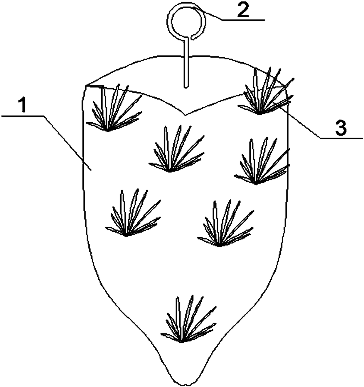 Construction method of plant suspension mountain