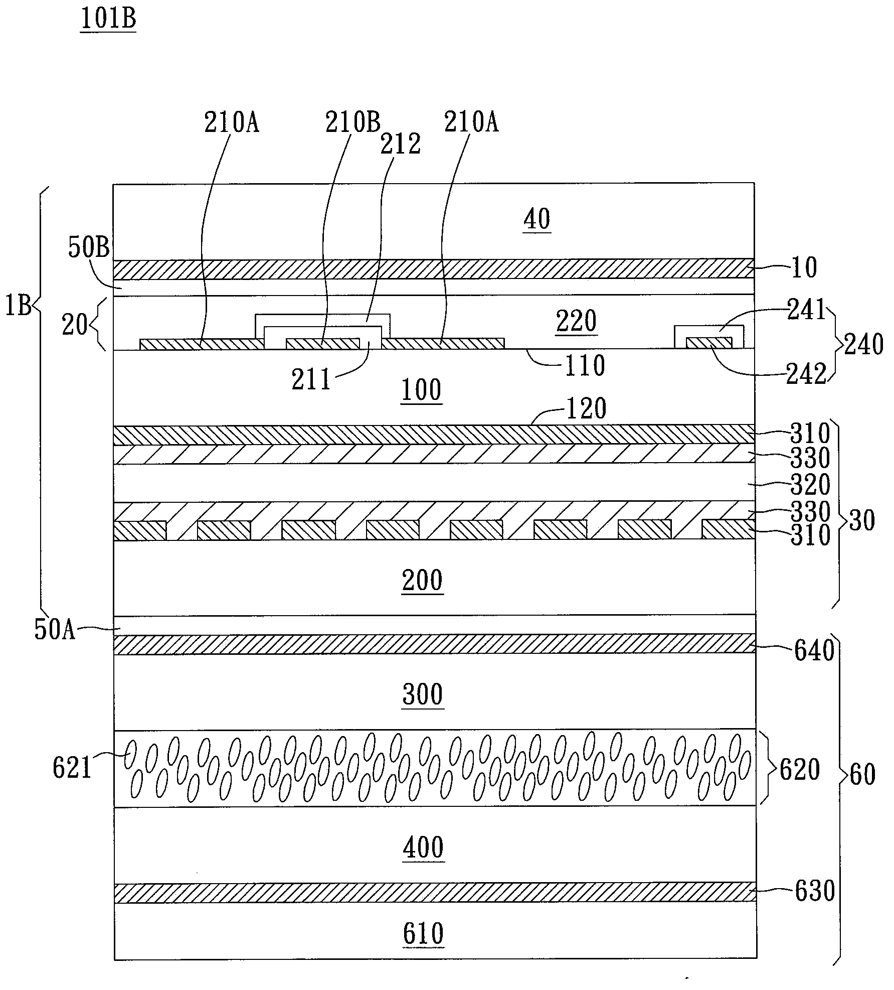 Touch control type stereoscopic image control module and touch control type stereo display device
