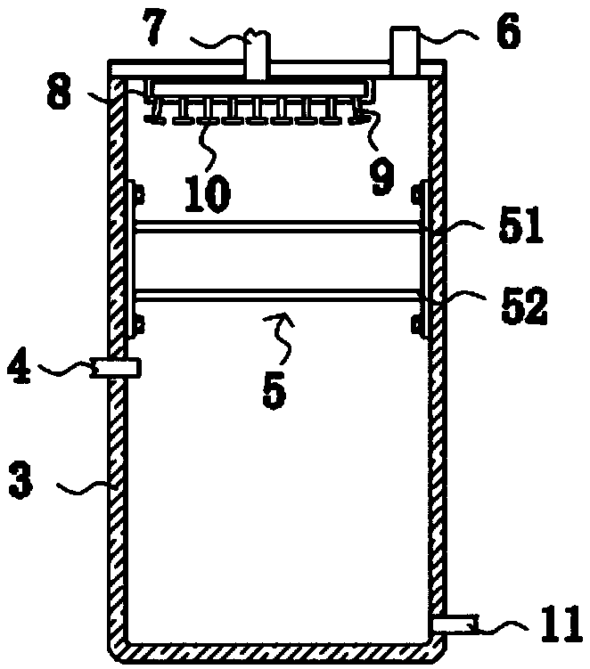 Dust removing device for concrete processing
