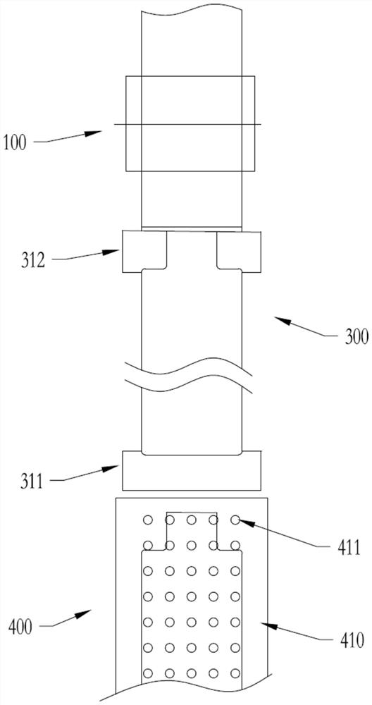 Tab die cutting method for inter-coating pole piece