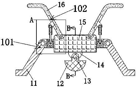 Anti-crash protection structure for unmanned aerial vehicle