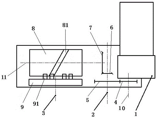 Motor speed change mechanism assembly and middle voltage switch using same