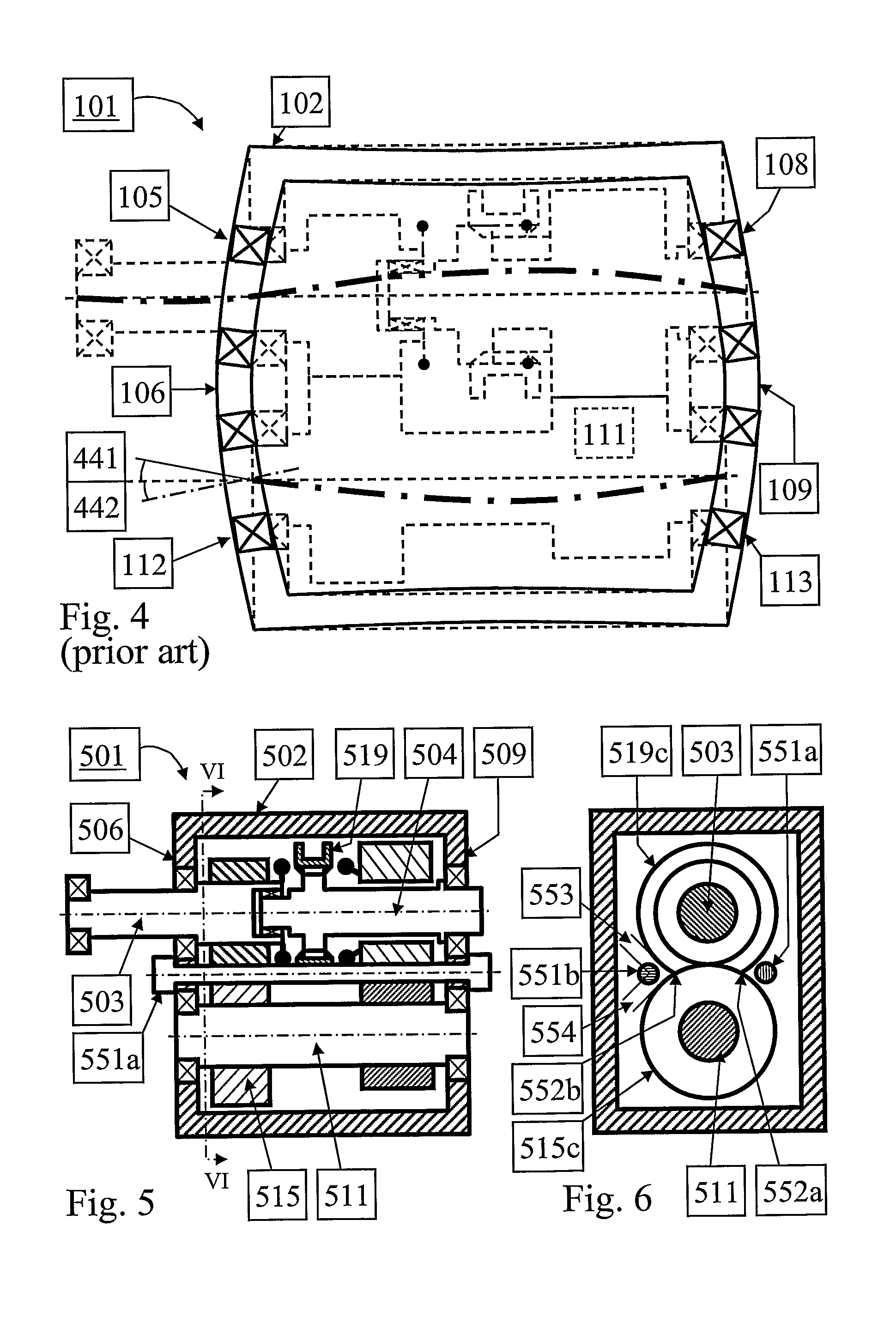 Gear transmission with reduced transmission wall housing deflection