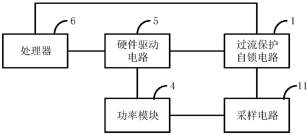 Over-current protection self-locking circuit and air conditioner
