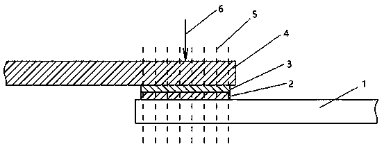 Connection method of carbon fiber composite material and aluminum alloy plate