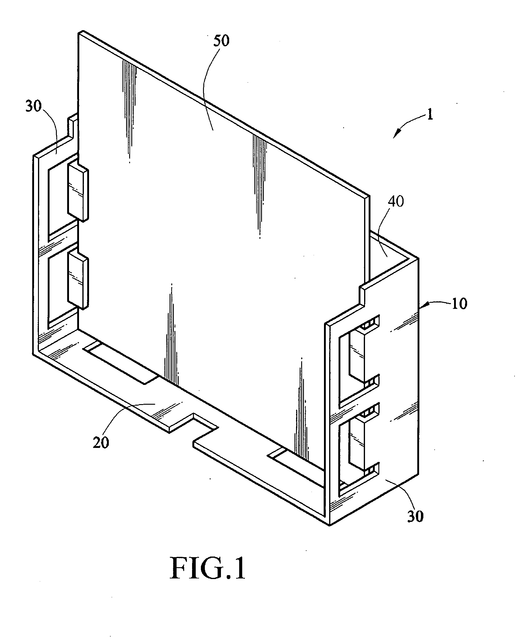 Device for retaining a printed circuit board