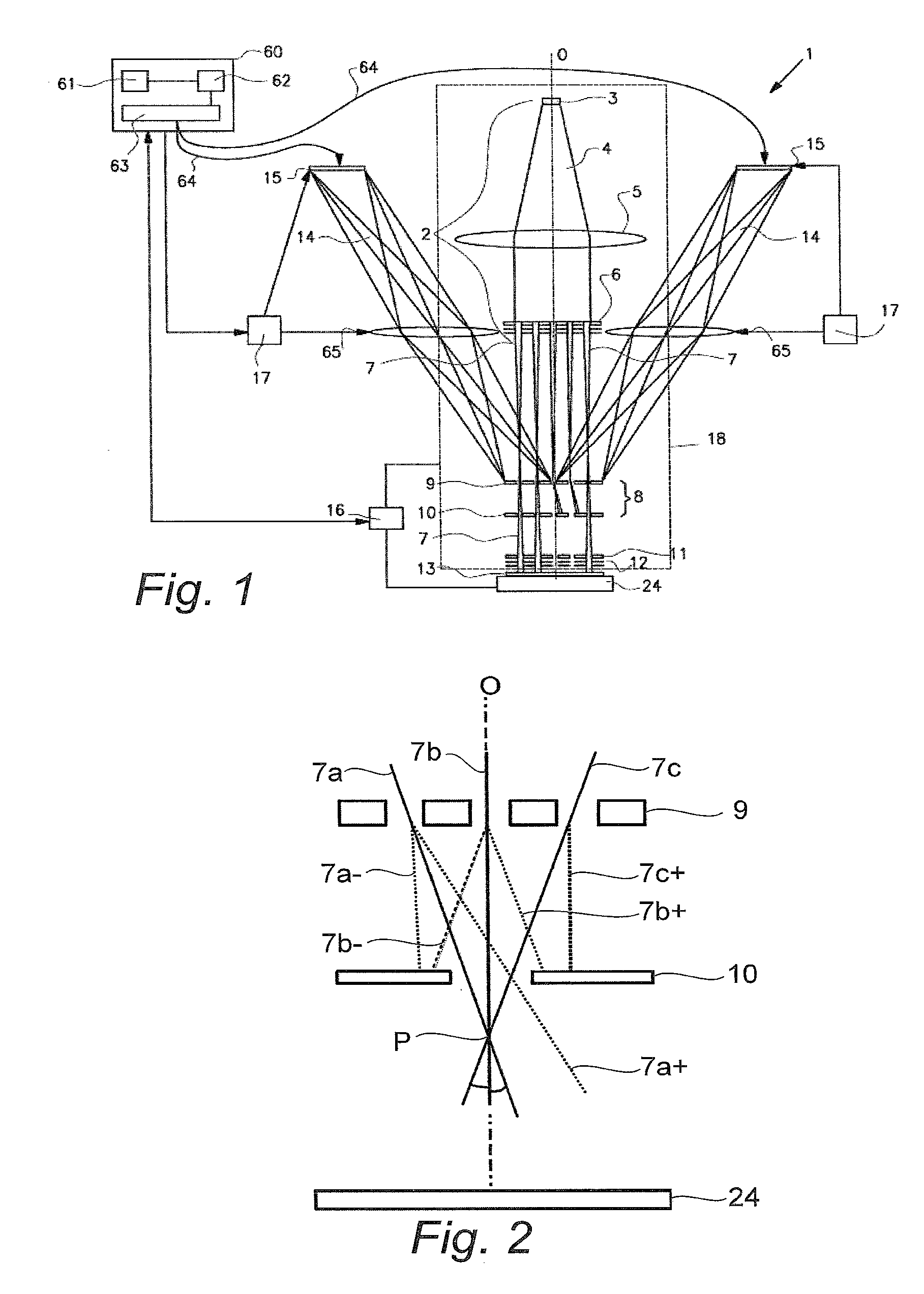 Charged particle  lithography system with intermediate chamber