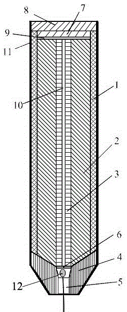 Ignition destroy bomb and preparation method thereof