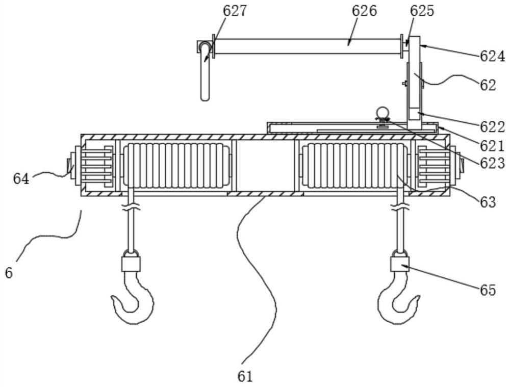 Double-girder multi-lifting-point crane and working method thereof