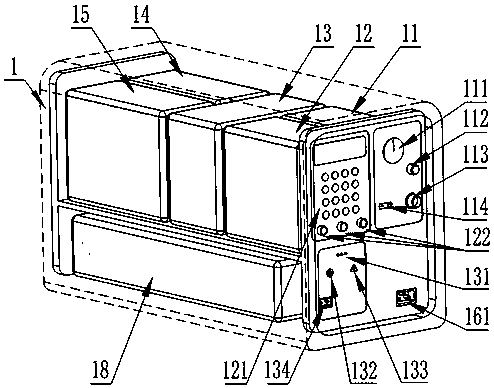 Wedge-shaped locking type portable life support system with fracture fixation function