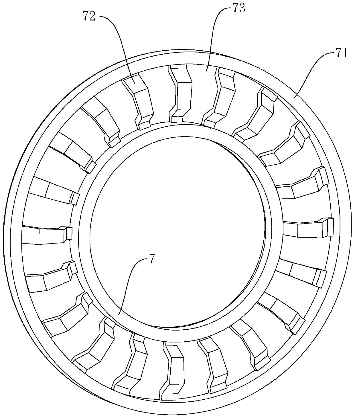 Thrust needle roller bearing cage feeding device and automatic needle-assembling machine