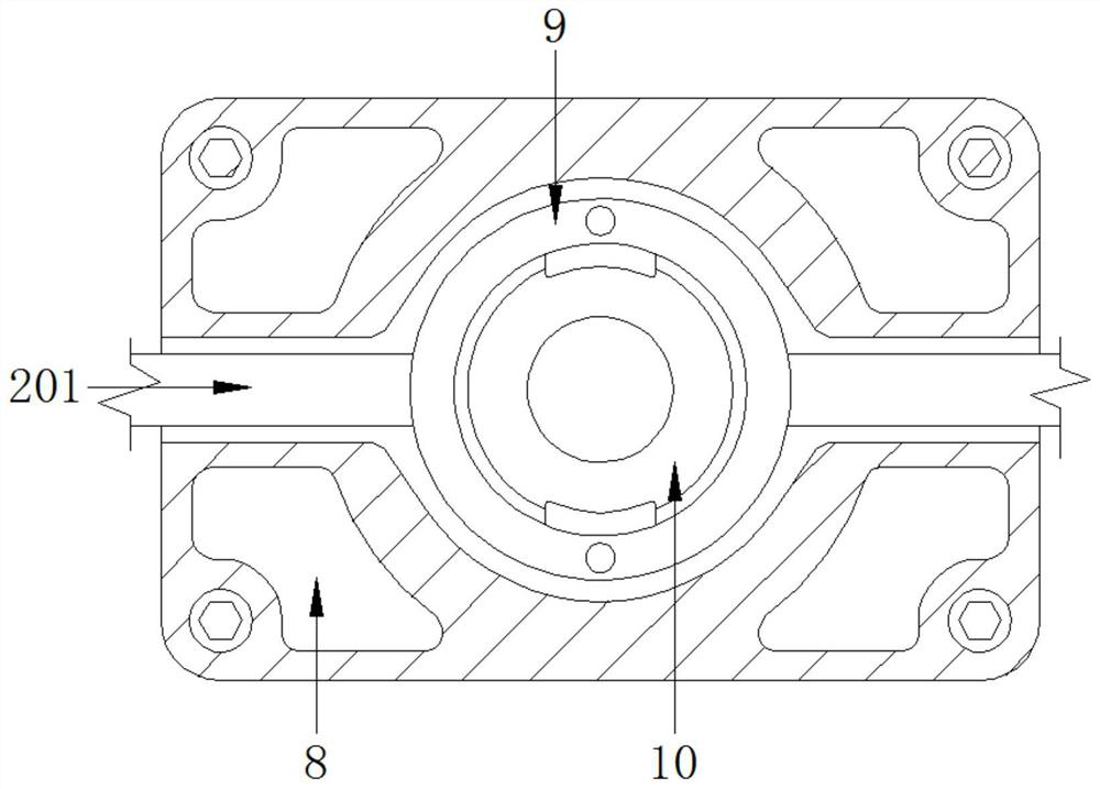 Overturning mechanism for bearing seat machining