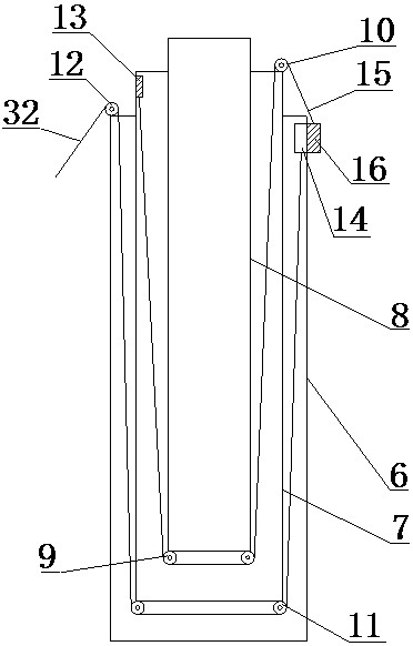 Anti-falling ladder protection operation device and protection operation method for vehicle loading and unloading