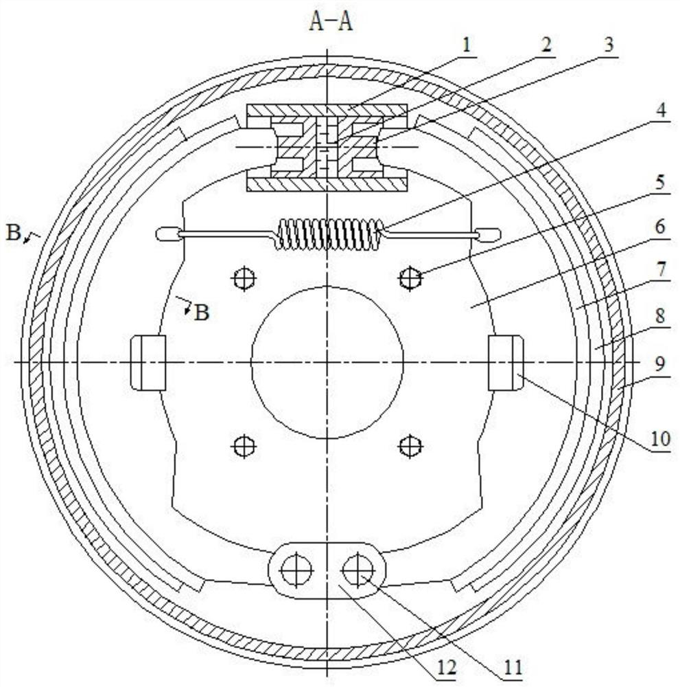 A water-cooled and air-cooled drum brake and its braking system