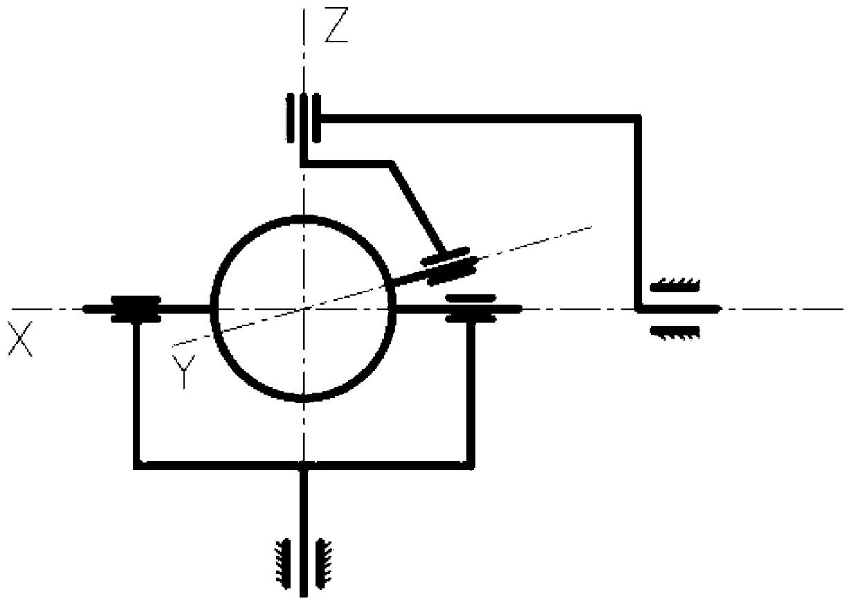 Fire-fighting monitor with in-parallel two-freedom-degree type slewing mechanisms