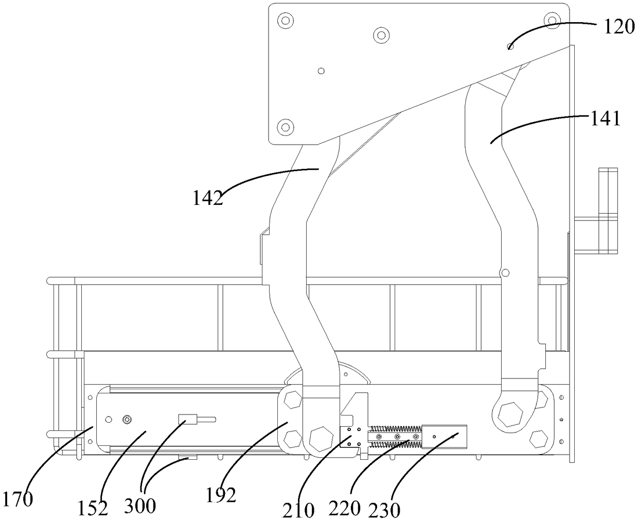 Hoisting mechanism and disinfection equipment