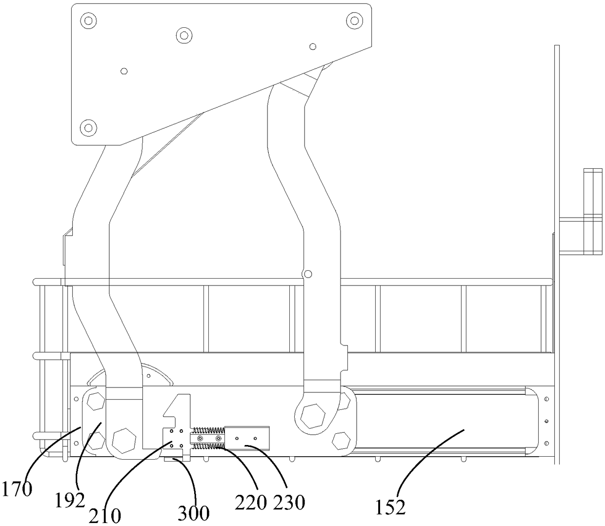 Hoisting mechanism and disinfection equipment