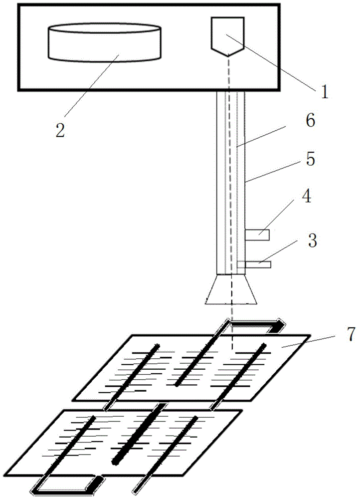 Laser scribing device for photovoltaic cells
